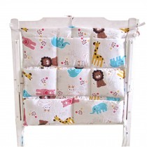 Cute Cartoon Baby Crib Hanging Diaper Bag Storage Bag Baby Room Decor,Animal