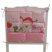 Cute  Baby Crib Hanging Diaper Bag Storage Bag Baby Room Decor,Pretty Girl