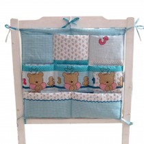 Cute  Baby Crib Hanging Diaper Bag Storage Bag Baby Room Decor,Bears