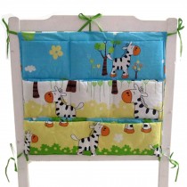 Cute  Baby Crib Hanging Diaper Bag Storage Bag Baby Room Decor,Zebra