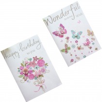 Set of 10 Lovely Cards Thank You Greeting Card Assortment,Flowers&Butterflies