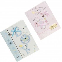 Lovely Baby Thank You Cards Baby Shower Set of 10 3D Cards,Pink&Blue