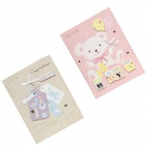 Lovely Baby Thank You Cards Baby Shower Set of 10 3D Cards,Baby Boy