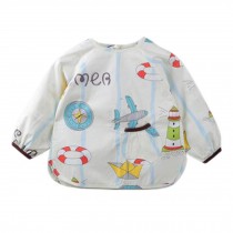Lovely Baby Bibs Feeding Bib Kid's Apron Overclothes Waterproof Long Sleeves Art Smock NO.08