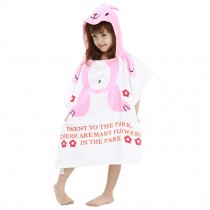 Childrens Cute And Fashion Style Hooded Bath Towel Bathrobes Rabbit