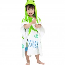 Childrens Cute And Fashion Style Hooded Bath Towel Bathrobes Frog