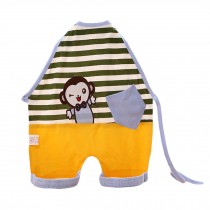 Summer Neonatal Bellyband To Protect The Belly Chest Covering Monkey Blue