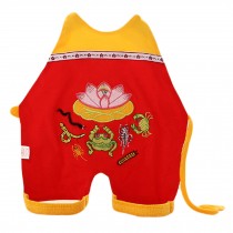 Summer Neonatal Bellyband To Protect The Belly Chest Covering Lotus Red