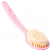 Topnotch Bath Shower Back Brush With Long Handle Exfoliating Body Brush Pink