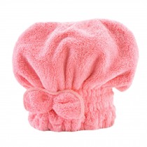Mold-resistant Hair-Drying Cap Super Water-Absorbent Shower Cap Bath Cap Pink