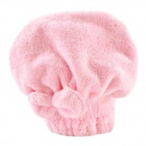 Mold-resistant Hair-Drying Cap Super Water-Absorbent Shower/Bath Cap Light Pink