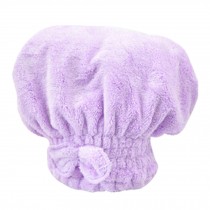 Mold-resistant Hair-Drying Cap Super Water-Absorbent Shower/Bath Cap Purple
