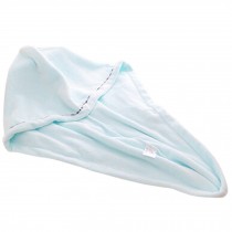 Thicken Hair-Drying Cap Super Water-Absorbent Shower/Bath Cap Headcloth Blue