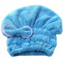 Super-Absorbent Soft Dry Hair Cap Shower Cap Female Dry Hair Towel Blue
