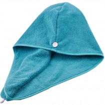 Super-Absorbent Dry Hair Cap Shower Cap Female Dry Hair Towel Lake Blue