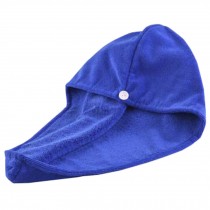 Super-Absorbent Dry Hair Cap Shower Cap Female Dry Hair Towel Blue
