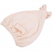 Super-Absorbent Dry Hair Cap Shower Cap Female Dry Hair Towel Creamy-White