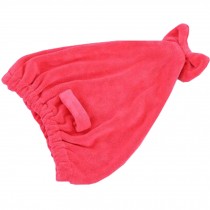 Super-Absorbent Dry Hair Cap Shower Cap Female Dry Hair Towel Red