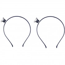 2PCS Stylish Crown Headband Hair Band Hairband Hair Accessory for Women, Blue