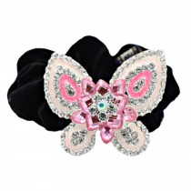 Stylish Ladies Headdress Elastics Hair Ties Hair Band Romantic Butterfly Pink