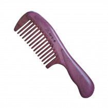 Ultra Smooth Hair Comb Wooden Comb Combs Hair Accessary with Case, Purple