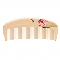 Ultra Smooth Hair Comb Natural Wood Comb Anti-static Combs Brush with Case