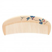 Comfortable Smooth Hair Comb Natural Wood Comb Anti-static Combs Brush with Case