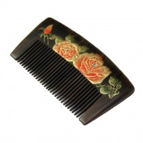 Durable Smooth Hair Comb Natural Wood Comb Anti-static Hair Accessary with Case