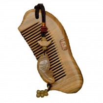 Green sandalwood comb massage comb wide-tooth curls Chinese Traditional Comb