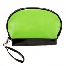 PU Waterproof Portable Travel Cosmetic Bag Makeup Pouches,Green