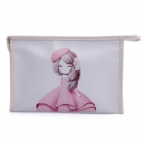 Waterproof Cosmetic bag Handbag Makeup Pouches Makeup Bags, White