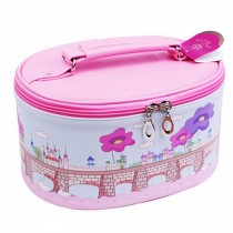 Cosmetic Zipper Makeup Bag Toiletry Sundry Organizer Travel Carry Case-Castle