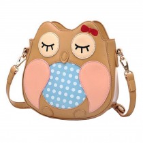 Lovely Shoulder Purse Bag Girls Single Shoulder Strap Bag PuHandbag Leisure Owl Handbags Personality