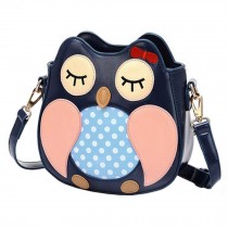 Girls Single Shoulder Strap Bag PuHandbag Leisure Owl Handbags Personality Lovely Shoulder Purse Bag