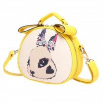 Purse Bag Single Shoulder Strap Bag Girlfriend Kid Birthday Gift Leisure Cute Rabbit, Yellow