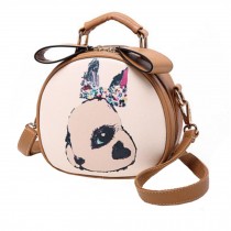 Purse Bag Single Shoulder Strap Bag Girlfriend Kid Birthday Gift Leisure Cute Rabbit, khaki