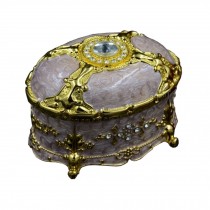 Beautiful Jewelry Case Luxurious Storage Jewelry Box  Aureate frame