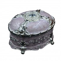 Luxury Jewelry Case Old Fashion Purple Jewelry Box Storage Case