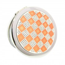 Lovely Make-up Mirror Beauty Two-Sided Cosmetic Mirror Colorful World Orange