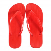 Unisex Casual Flip-flops Beach Slippers Anti-Slip House Slipper Sandals Red