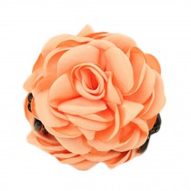 Girls Rose Barettes Flower Clips for Hair Orange Hair Stick Hair Ties Summer