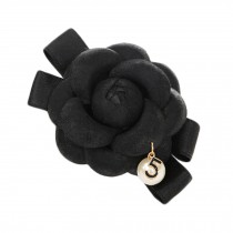 Pure Black Hair Clips Popular Classical Summer Camellia Barettes Elegant Special