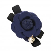 Hair Clips Dark Blue Classical Summer Camellia Barettes Elegant Special Simple
