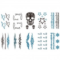 10 Sheets Fashion Body Art Stickers Removable Waterproof Temporary Tattoos ( I )