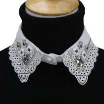 Fashionable Shirt Collar Fake Collar Detachable Stand Collar False Collar Neckband-White #10