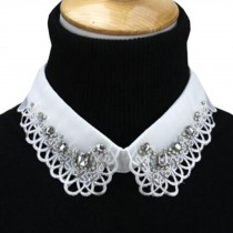Fashionable Shirt Collar Fake Collar Detachable Stand Collar False Collar Neckband-White #11