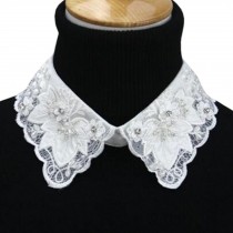 Fashionable Shirt Collar Fake Collar Detachable Stand Collar False Collar Neckband-White #12