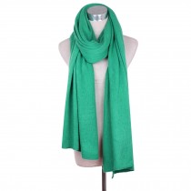 Lady's Stylish Pure Colour Scarves Luxurious Pashmina Scarf Knitted scarf Green