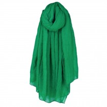Womens Fashion Solid Scarves Comfortable Scarf Shawl Wrap, Green
