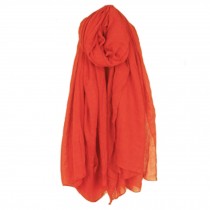 Womens Fashion Solid Scarves Comfortable Scarf Shawl Wrap, Orange